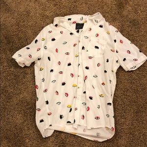 Sushi Print Button up shirt